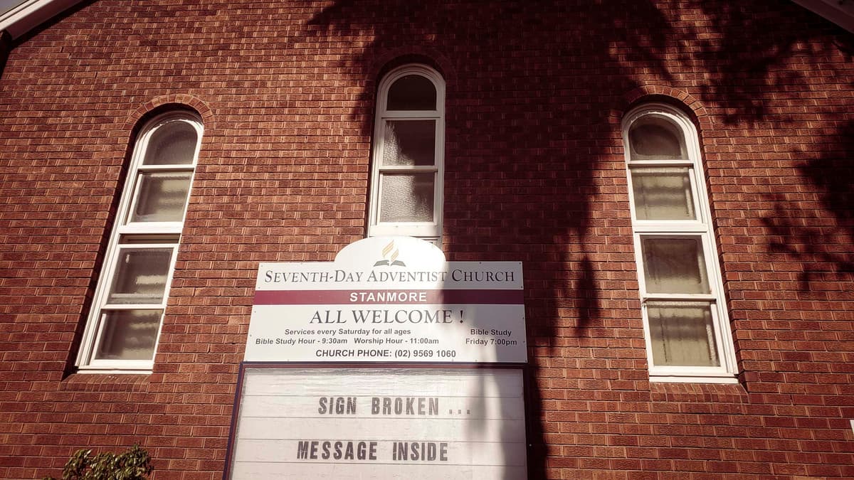 Stanmore SDA Church exterior
